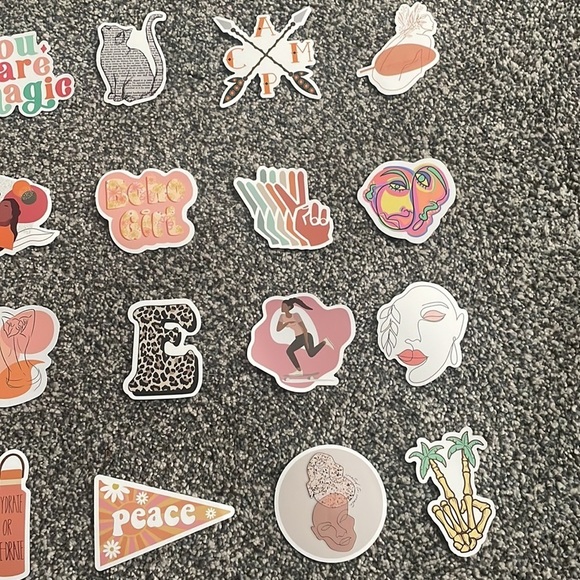Set of 20 Boho Stickers - Picture 3 of 3